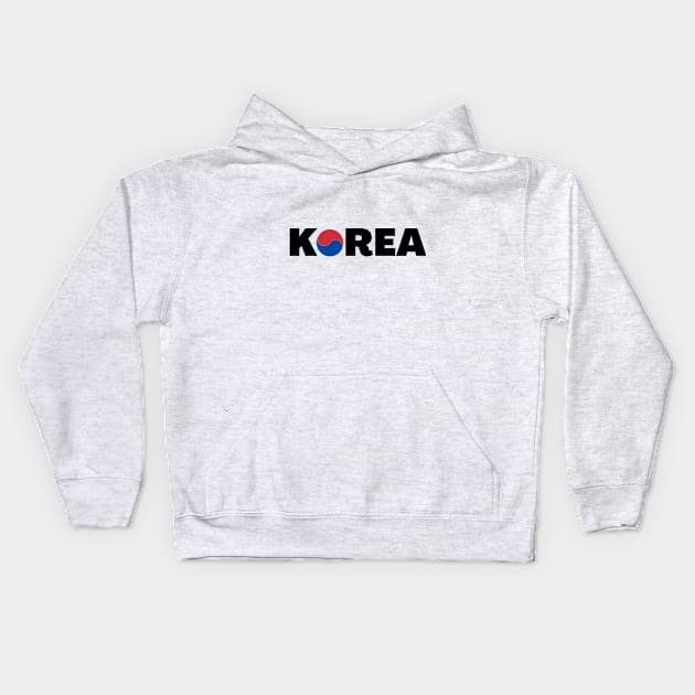 Korea with Taeguk (South Korean Flag Symbol) Kids Hoodie by e s p y